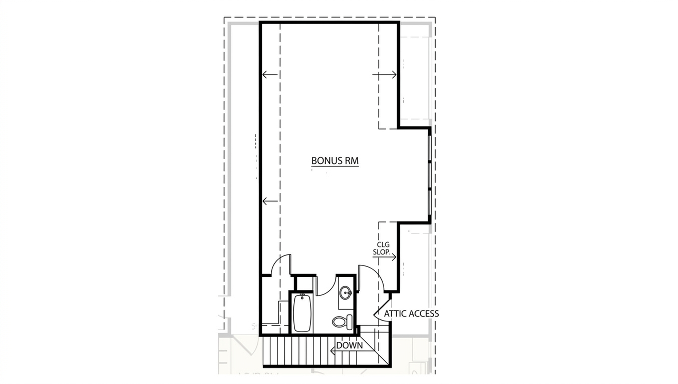 The Rocky Creek floor plan rendering two